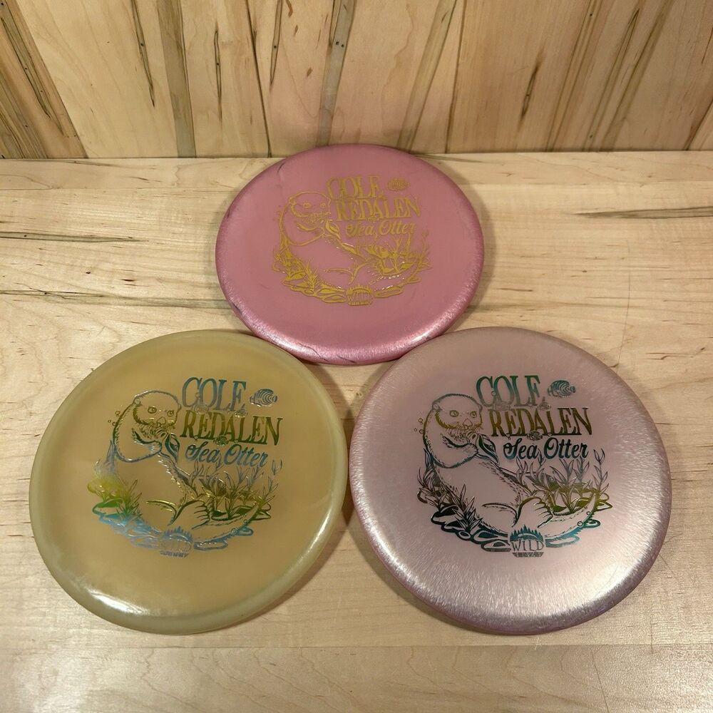 Wild Discs Cole Redalen Sea Otter Disc Golf Lot Of 3